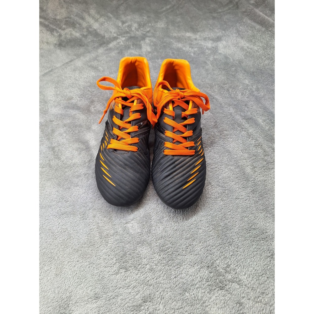 Vizari Kids Soccer Cleats Black Orange Firm Ground Athletic Shoes Size 4.5Y - Picture 2 of 6